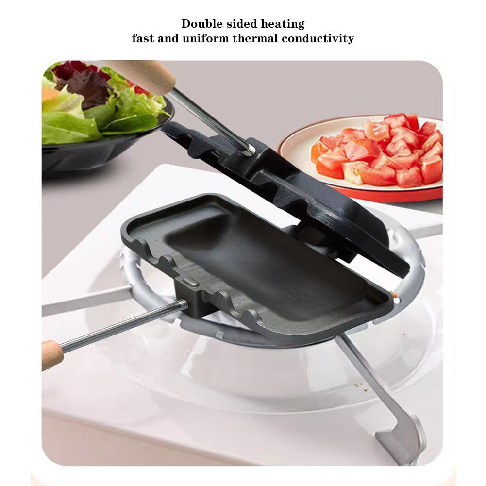 Sandwich Maker with Wooden Han - Toaster recension och pris