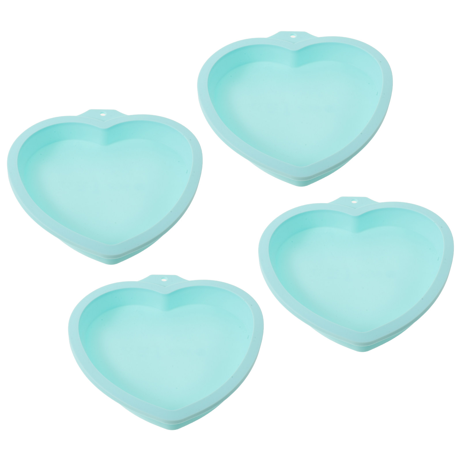 4Pcs Heart Shape Silicone Cake - Microwave Oven recension och pris