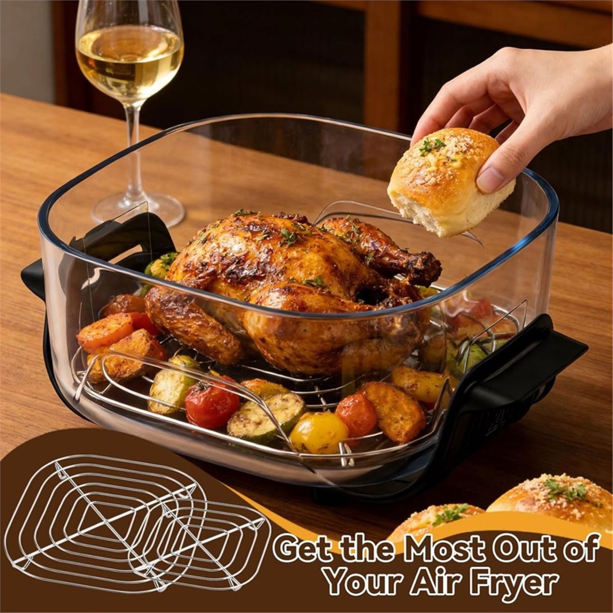 update. 3PCS Stainless Steel R - Air Fryer recension och pris