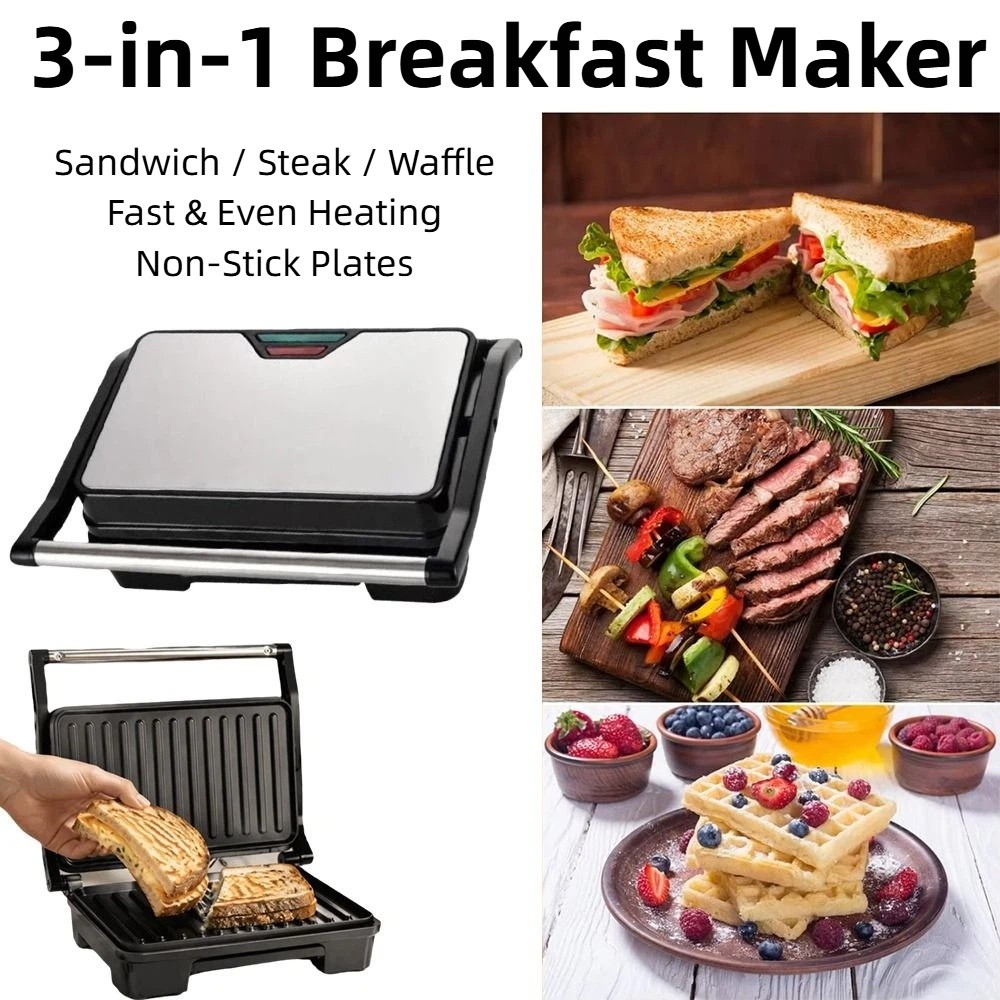 Non-Stick Sandwich Toaster Mul - Toaster recension och pris
