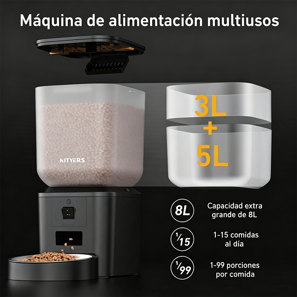 Nityers 8L Automatic Cat Feede - Kitchen Appliances Video recension och pris
