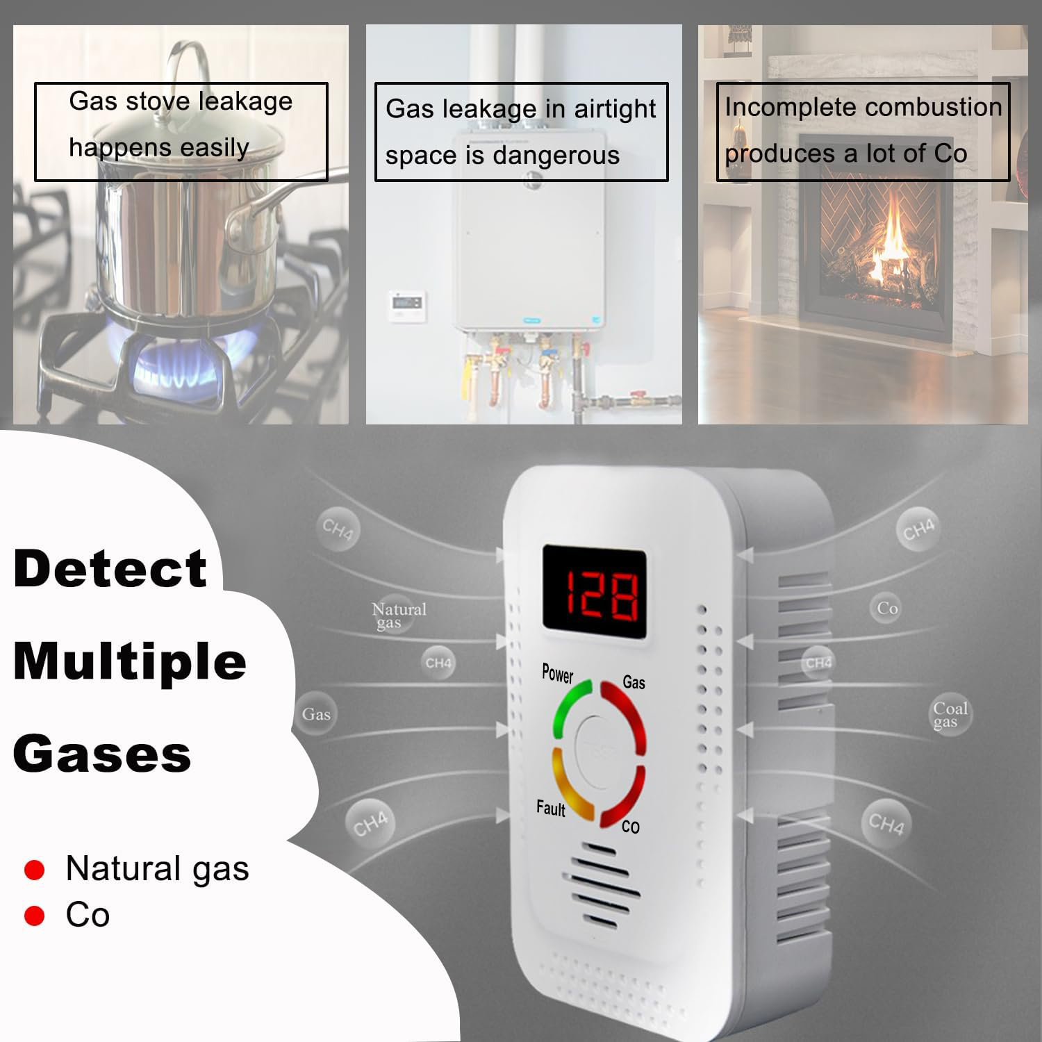 Natural Gas Detector 2in1 And  - Kitchen Appliances Video recension och pris